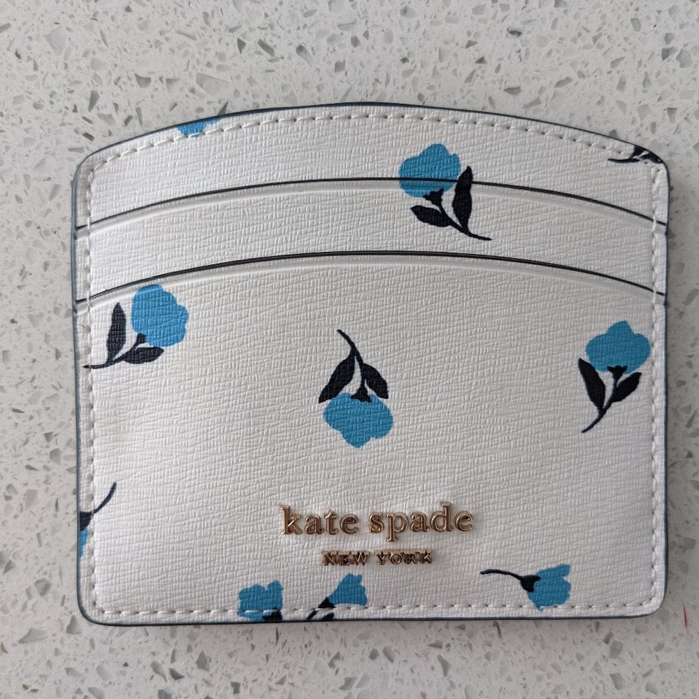New Kate Spade Spencer Bloom floral Card Holder